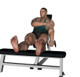 Zottman Curl - Incline Single Feet Up